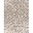 Natural Hide Hand-Tufted Leather Hide White/Gray 13'6
