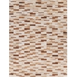Natural Hide Hand-Tufted Leather Hide Beige 13'6