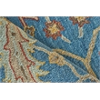 Newport Hand-Tufted New Zealand Wool Blue/Ivory 6'x9' Area Rug