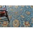 Newport Hand-Tufted New Zealand Wool Blue/Ivory 6'x9' Area Rug