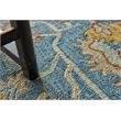 Newport Hand-Tufted New Zealand Wool Blue/Ivory 6'x9' Area Rug