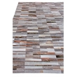 Natural Hide Hand-Tufted Leather Hide Gray 9'6