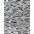 Natural Hide Hand-Tufted Leather Hide Gray 9'6