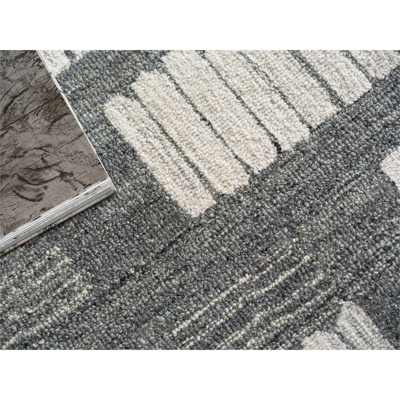 Naturals Hand-Tufted New Zealand Wool Ivory/Silver 14'x18' Area Rug