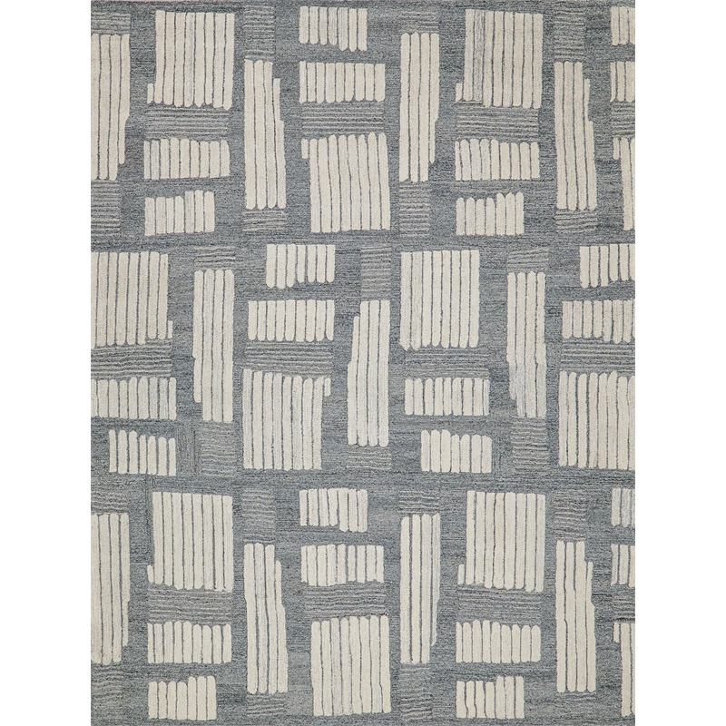 Naturals Hand-Tufted New Zealand Wool Ivory/Silver 9'x12' Area Rug