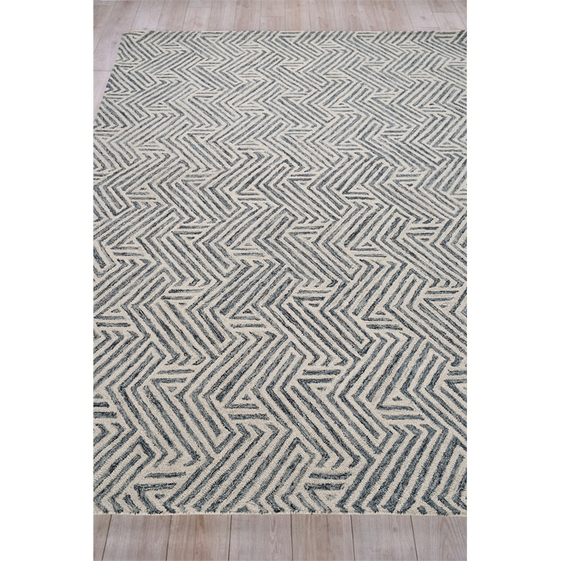 Naturals Hand-Tufted New Zealand Wool Charcoal 9'x12' Area Rug