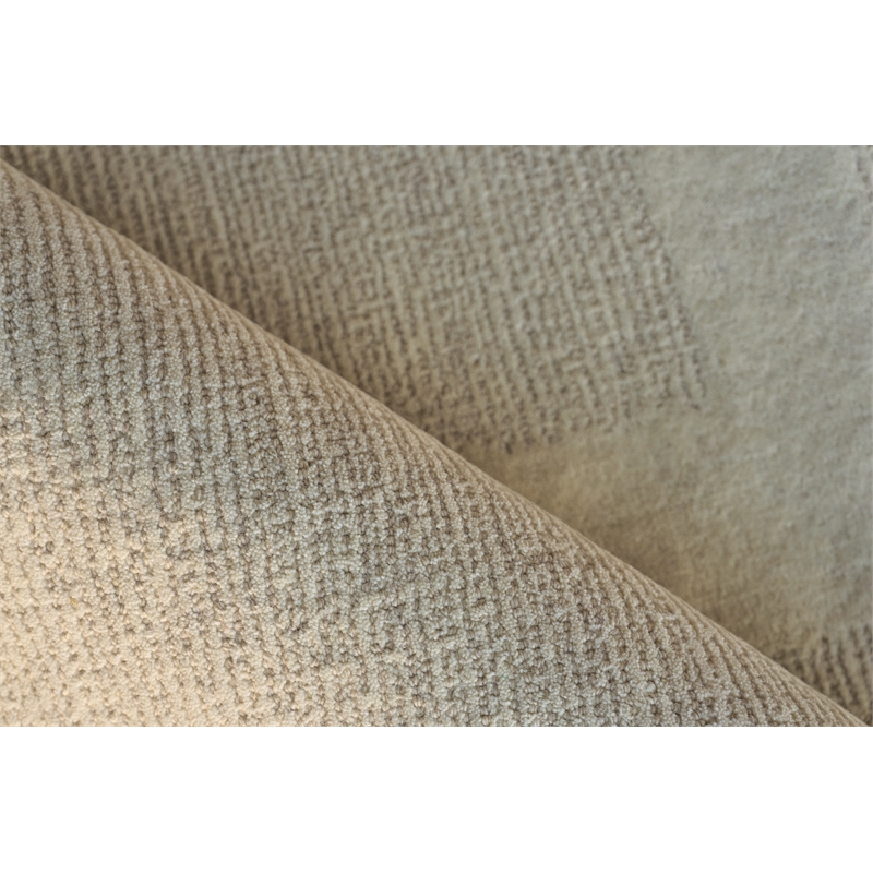 Nicada Hand-Tufted New Zealand Wool Silver/Ivory 12'x15' Area Rug