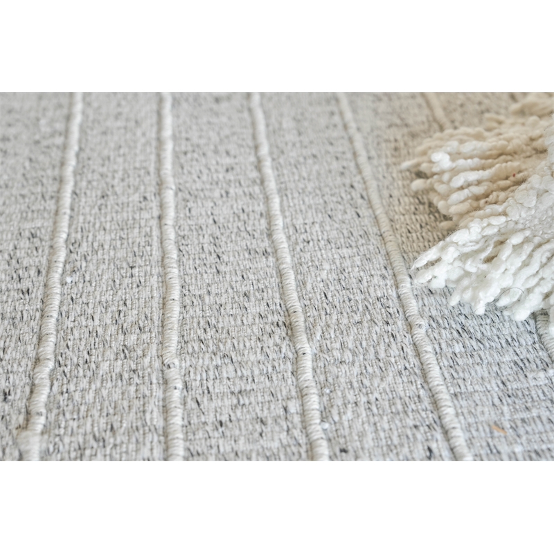 Flatweave Pet Ivory 8'x10' Area Rug