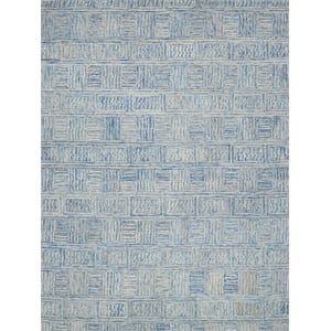 Naturals Hand-Tufted New Zealand Wool Blue/Ivory 8'x10' Area Rug
