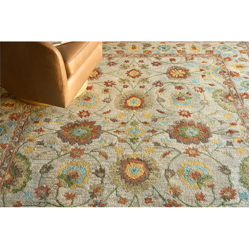Newport Hand-Tufted New Zealand Wool Beige 6'x9' Area Rug