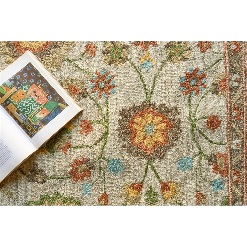 Newport Hand-Tufted New Zealand Wool Beige 9'x12' Area Rug