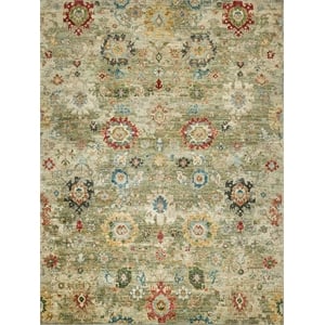Oxford Hand-Knotted Ghazni Wool Light Green 10'x14' Area Rug