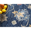 Oxford Hand-Knotted Ghazni Wool Blue 10'x14' Area Rug