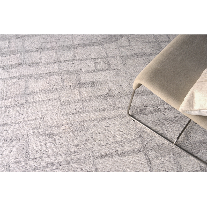 Naturals Hand-Tufted New Zealand Wool Ivory/Gray 10'x14' Area Rug