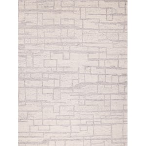 Naturals Hand-Tufted New Zealand Wool Ivory/Gray 5'x8' Area Rug