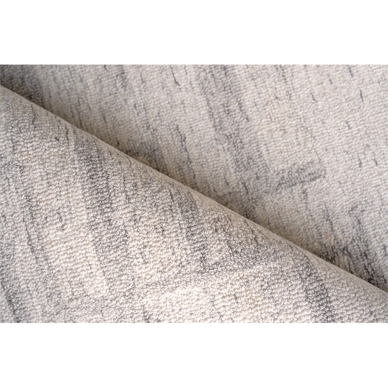 Naturals Hand-Tufted New Zealand Wool Ivory/Gray 8'x10' Area Rug