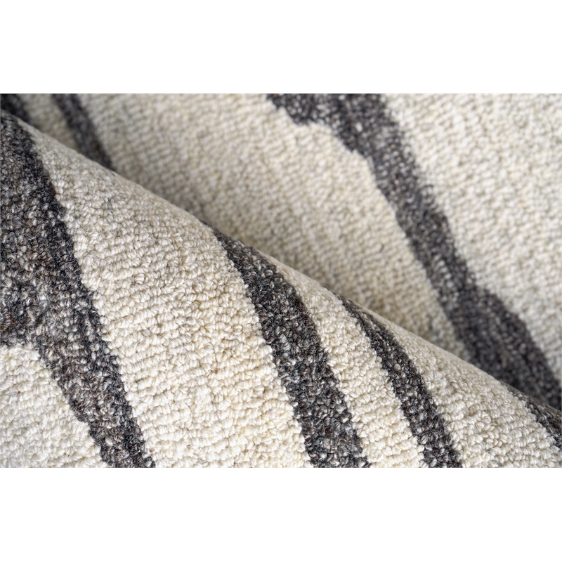 Naturals Hand-Tufted New Zealand Wool Charcoal 8'x10' Area Rug