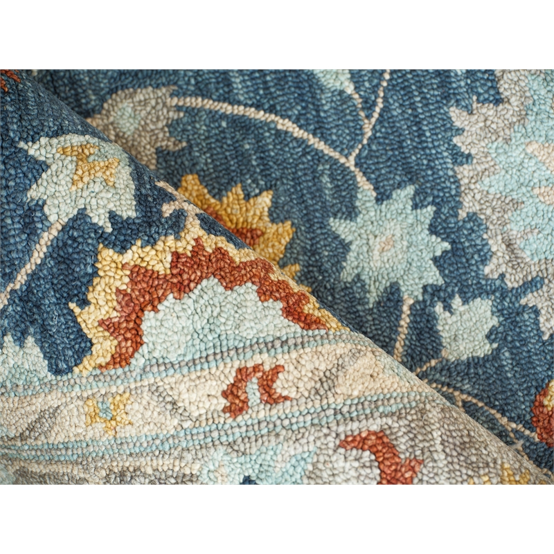 Newport Hand-Tufted New Zealand Wool Blue/Gray 14'x18' Area Rug