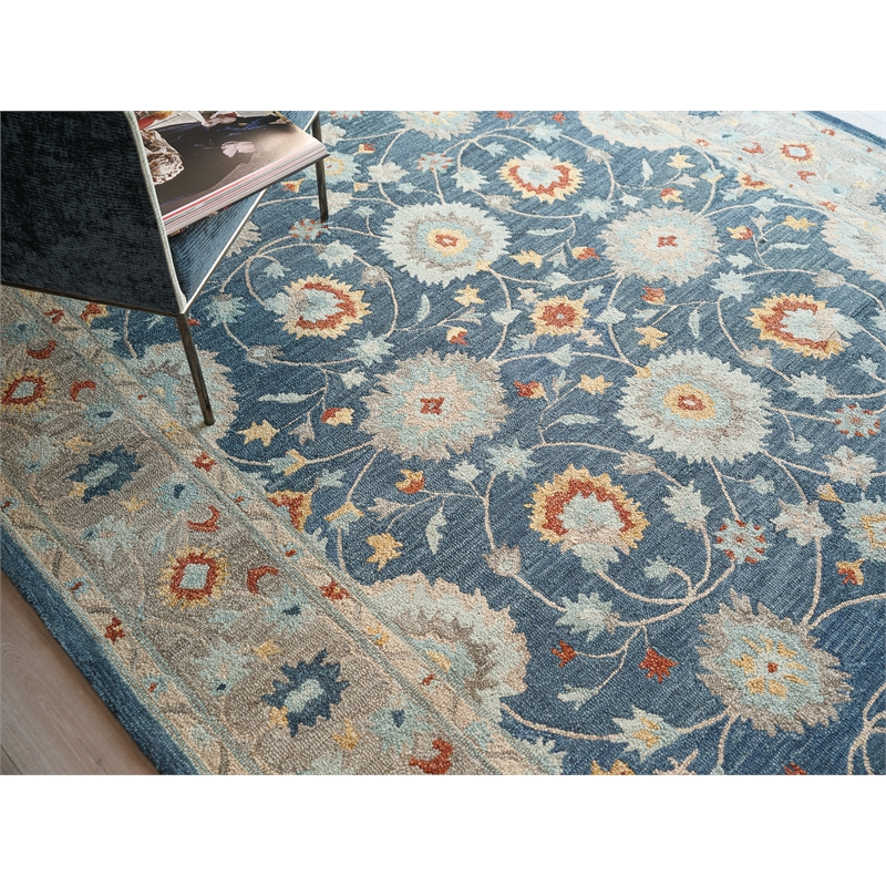 Newport Hand-Tufted New Zealand Wool Blue/Gray 14'x18' Area Rug
