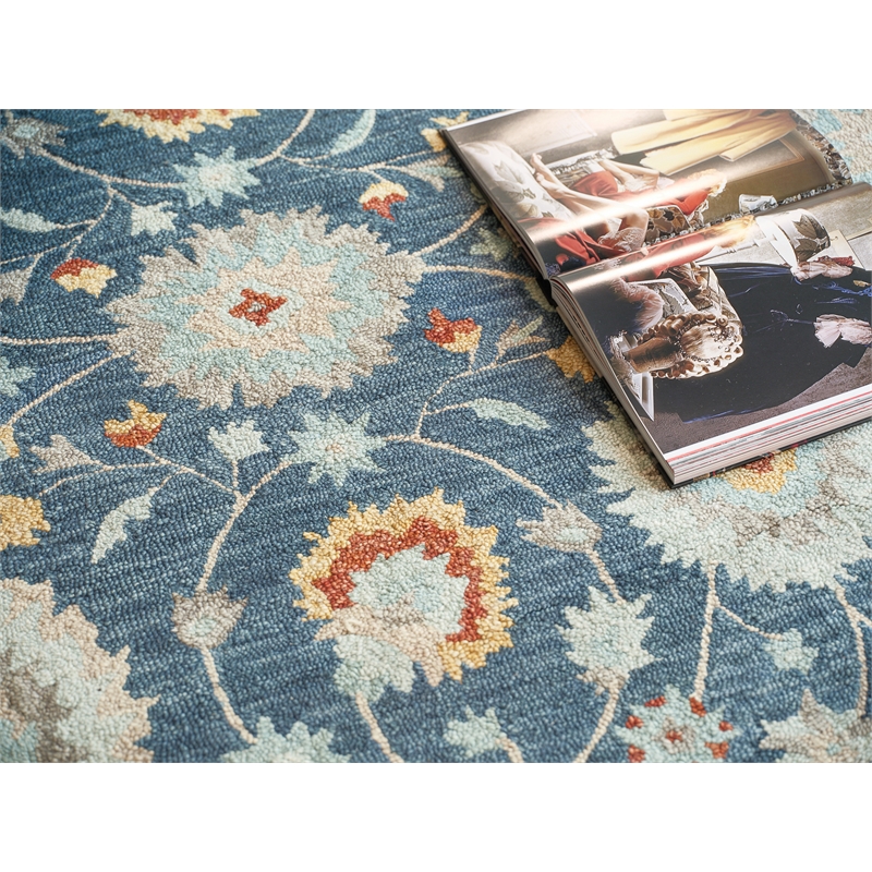 Newport Hand-Tufted New Zealand Wool Blue/Gray 14'x18' Area Rug