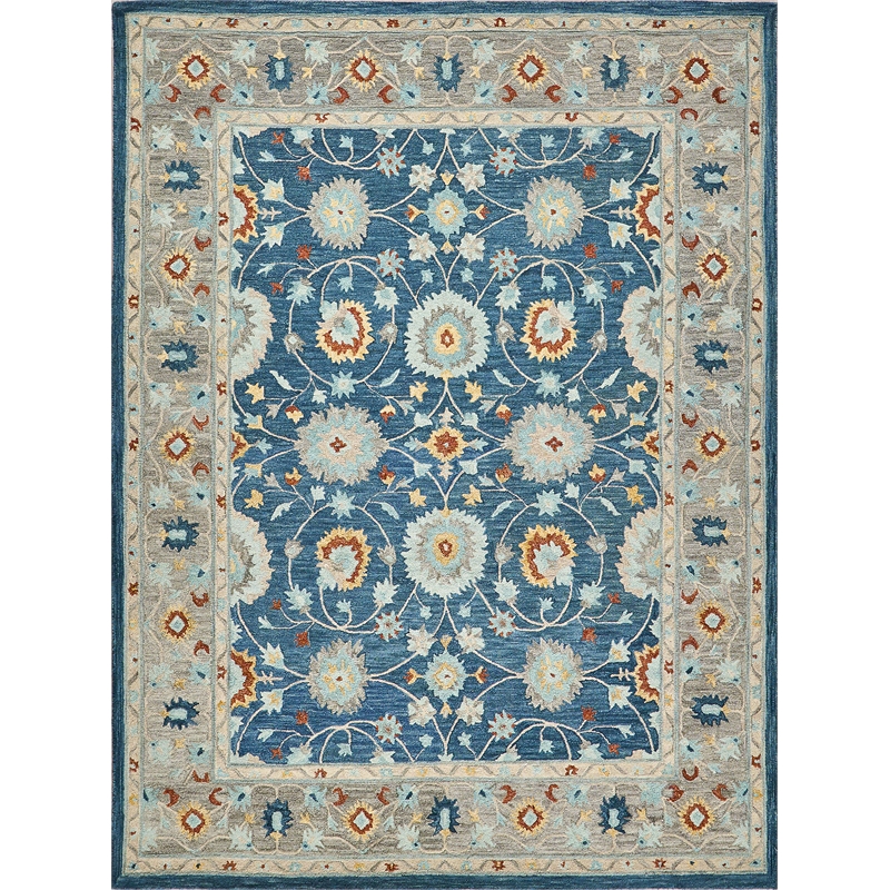 Newport Hand-Tufted New Zealand Wool Blue/Gray 14'x18' Area Rug