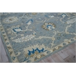 Newport Hand-Tufted New Zealand Wool Gray/Blue 9'x12' Area Rug