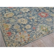 Oxford Hand-Knotted Ghazni Wool Blue 10'x14' Area Rug