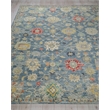 Oxford Hand-Knotted Ghazni Wool Blue 10'x14' Area Rug