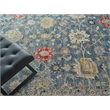 Oxford Hand-Knotted Ghazni Wool Blue 10'x14' Area Rug