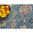 Oxford Hand-Knotted Ghazni Wool Blue 10'x14' Area Rug