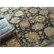 Oxford Hand-Knotted Ghazni Wool Black 6'x9' Area Rug