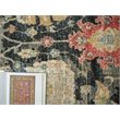Oxford Hand-Knotted Ghazni Wool Black 9'x12' Area Rug