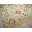 Oxford Hand-Knotted Ghazni Wool Ivory/Gray 9'x12' Area Rug