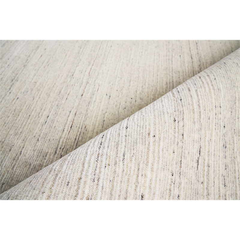 Palazzo Handloomed Wool/Bamboo Silk Dark Gray/Gray 6'x9' Area Rug
