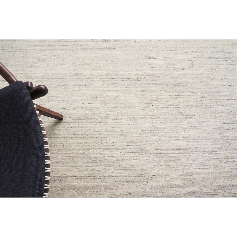 Palazzo Handloomed Wool/Bamboo Silk Dark Gray/Gray 6'x9' Area Rug