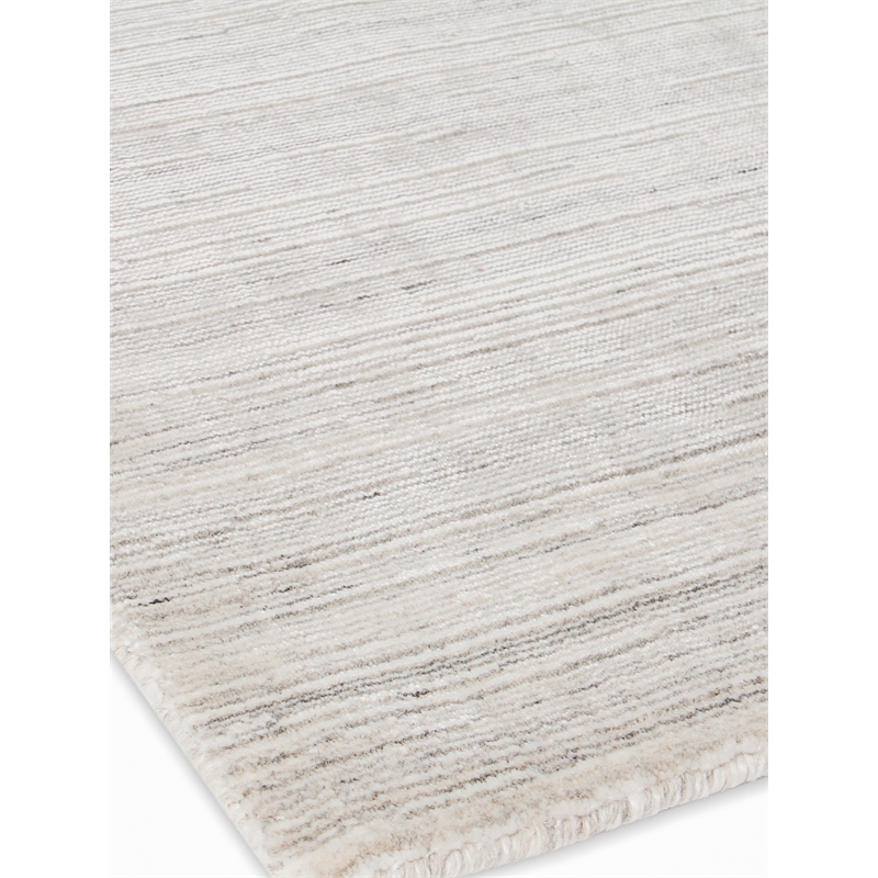 Palazzo Handloomed Wool/Bamboo Silk Dark Gray/Gray 8'x10' Area Rug