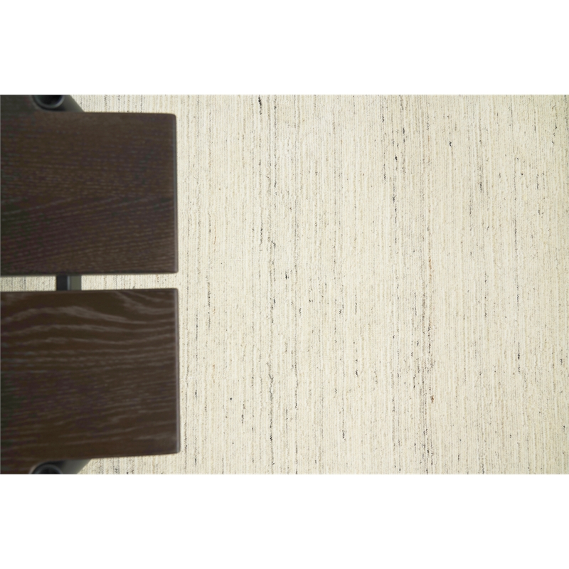 Palazzo Handloomed Wool/Bamboo Silk Light Gray/Gray 10'x14' Area Rug