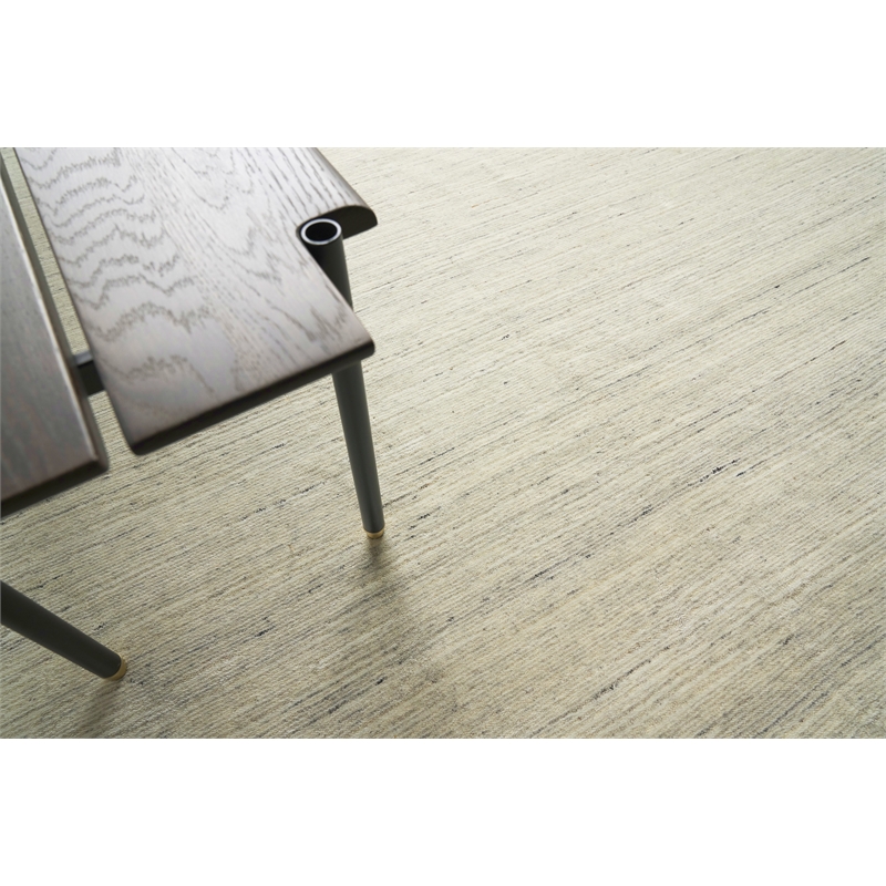 Palazzo Handloomed Wool/Bamboo Silk Light Gray/Gray 12'x15' Area Rug