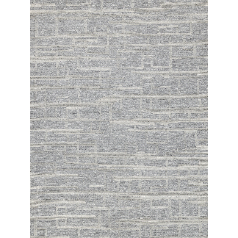 Park City Hand-Tufted New Zealand Wool Light Gray/Ivory 6'x9' Area Rug