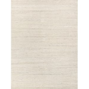 Palazzo Handloomed Wool/Bamboo Silk Light Gray/Gray 2'x3' Area Rug