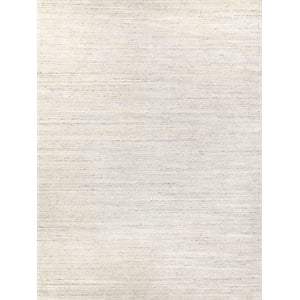 Palazzo Handloomed Wool/Bamboo Silk Dark Gray/Gray 2'x3' Area Rug