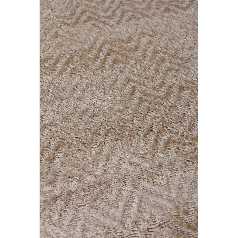 Pavo Handloomed Tencel Beige 10'x14' Area Rug