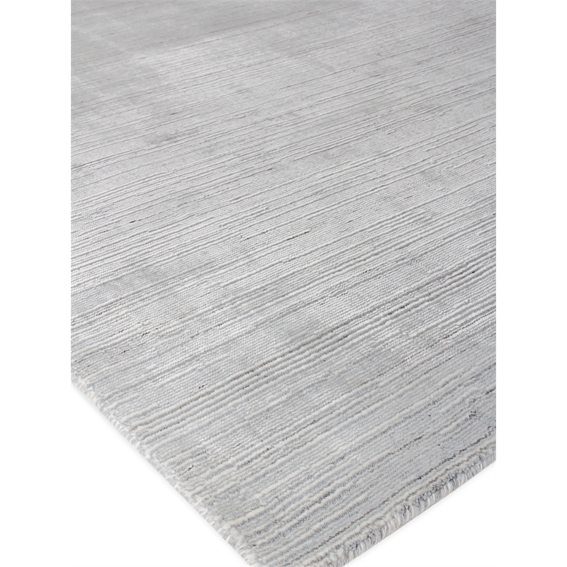 Palazzo Handloomed Wool/Bamboo Silk Aqua 14'x18' Area Rug