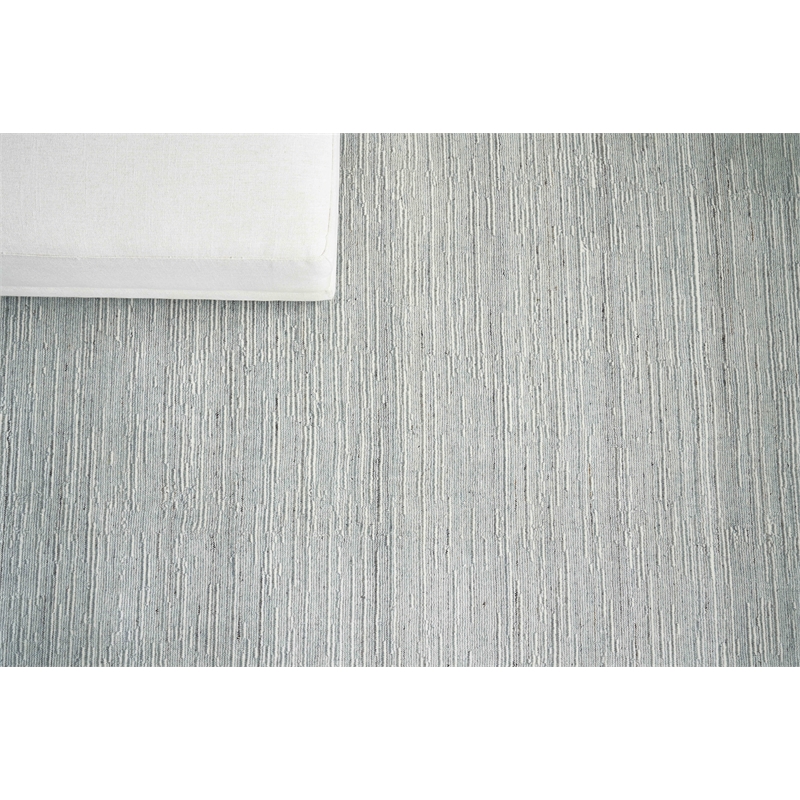 Palazzo Handloomed Wool/Bamboo Silk Aqua 14'x18' Area Rug
