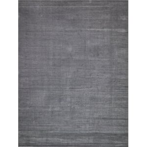 Pavia Modern Handloomed Silky Nylon Gray 8'x10' Area Rug