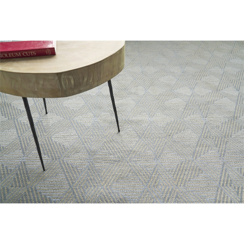 Pavilion Flatweave Wool/Polyester Ivory/Gray 9'x12' Area Rug