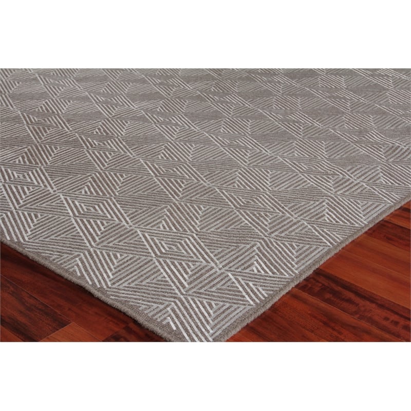 Pavilion Flatweave Wool/Polyester Gray 12'x15' Area Rug