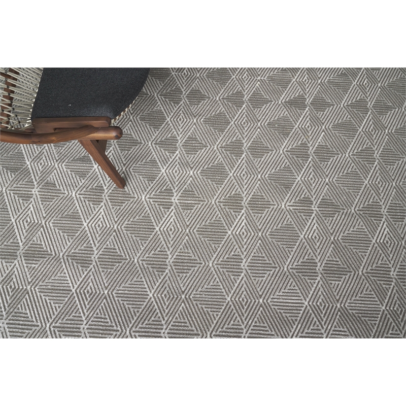 Pavilion Flatweave Wool/Polyester Gray 12'x15' Area Rug