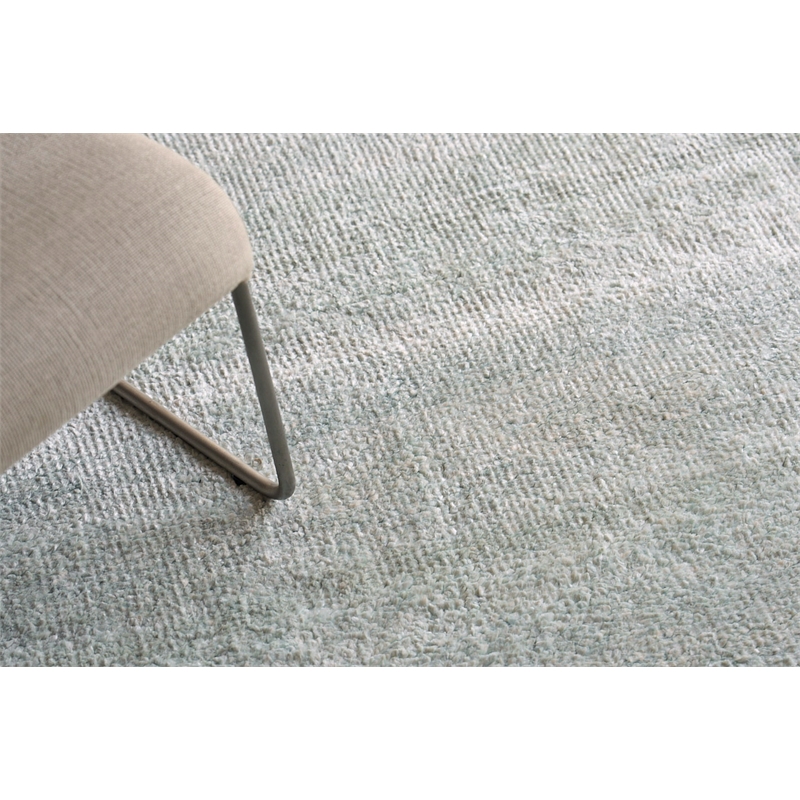 Plush Hand-Knotted Bamboo Silk/Mohair Gray 2'x3' Area Rug