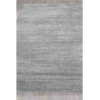 Plush Hand-Knotted Bamboo Silk/Wool Dark Silver 2'x3' Area Rug